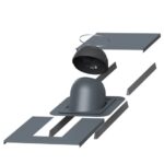 Korstna läbiviik Vilpe 270-380mm katusekivi-pleki