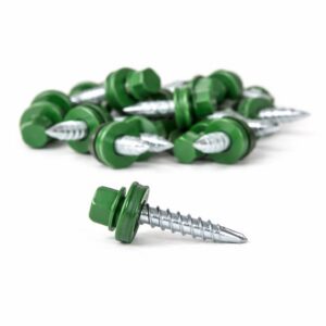 Katusekruvi 100 tk 48x28 A14 RR37 Roheline