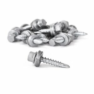 Katusekruvi 100 tk 48x28 A14 RR40 Hõbedane