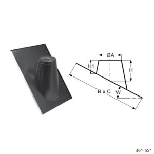 Metallkorstna läbiviik 36°- 55° Alumiinium MUST