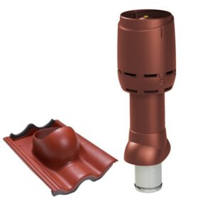 Väljapuhketoru Vilpe 125-IS-700 Flow punane